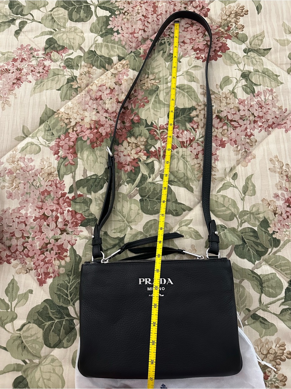 Prada Black Crossbody Leather Bag - Picture 14 of 14